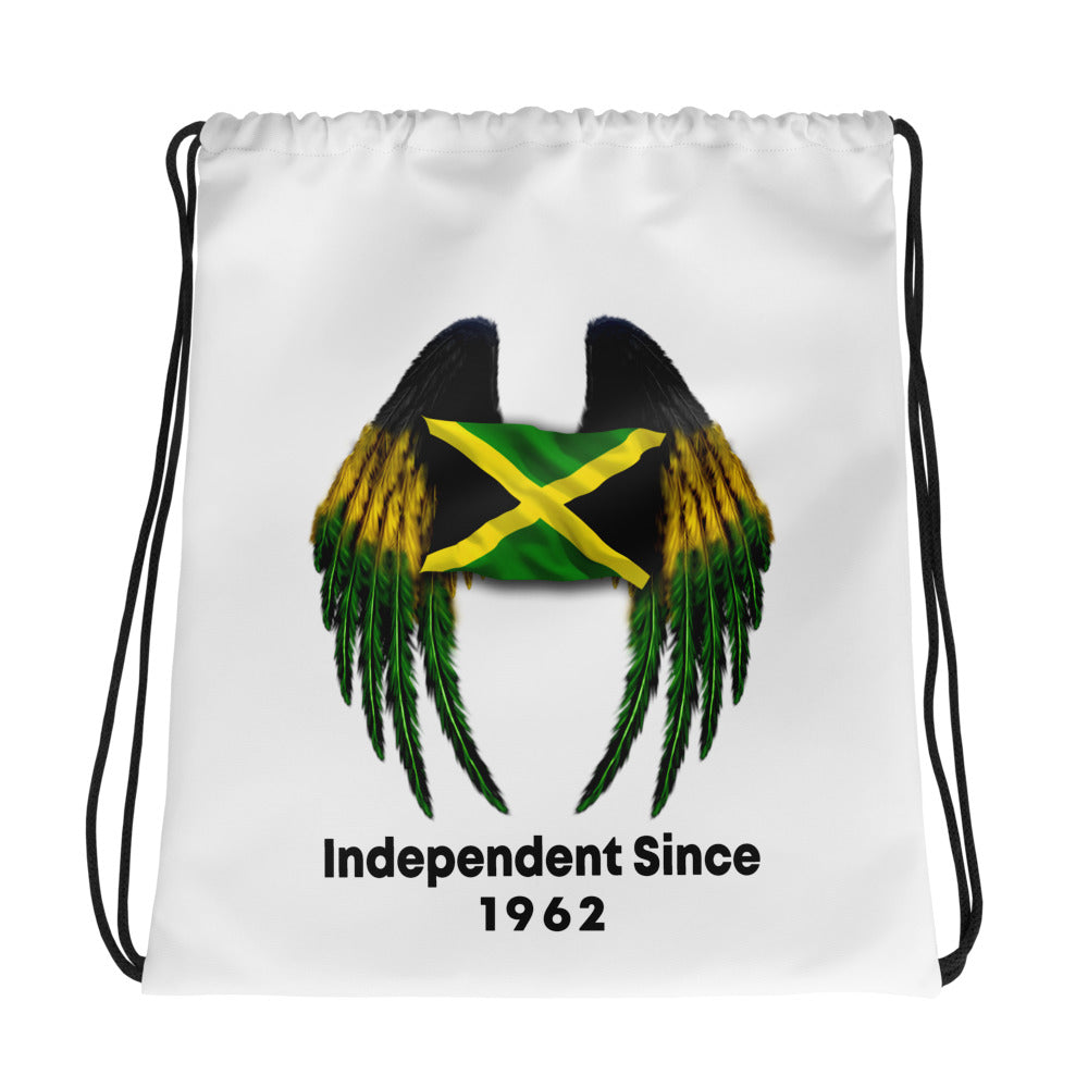Jamaican Caribbean Independence 1962 Drawstring bag