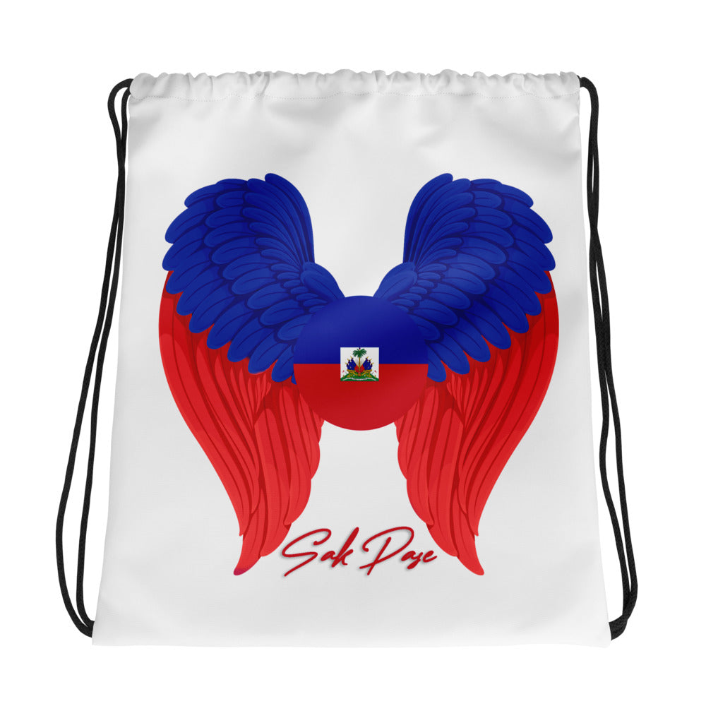 Haitian Caribbean Sak Pase Drawstring bag