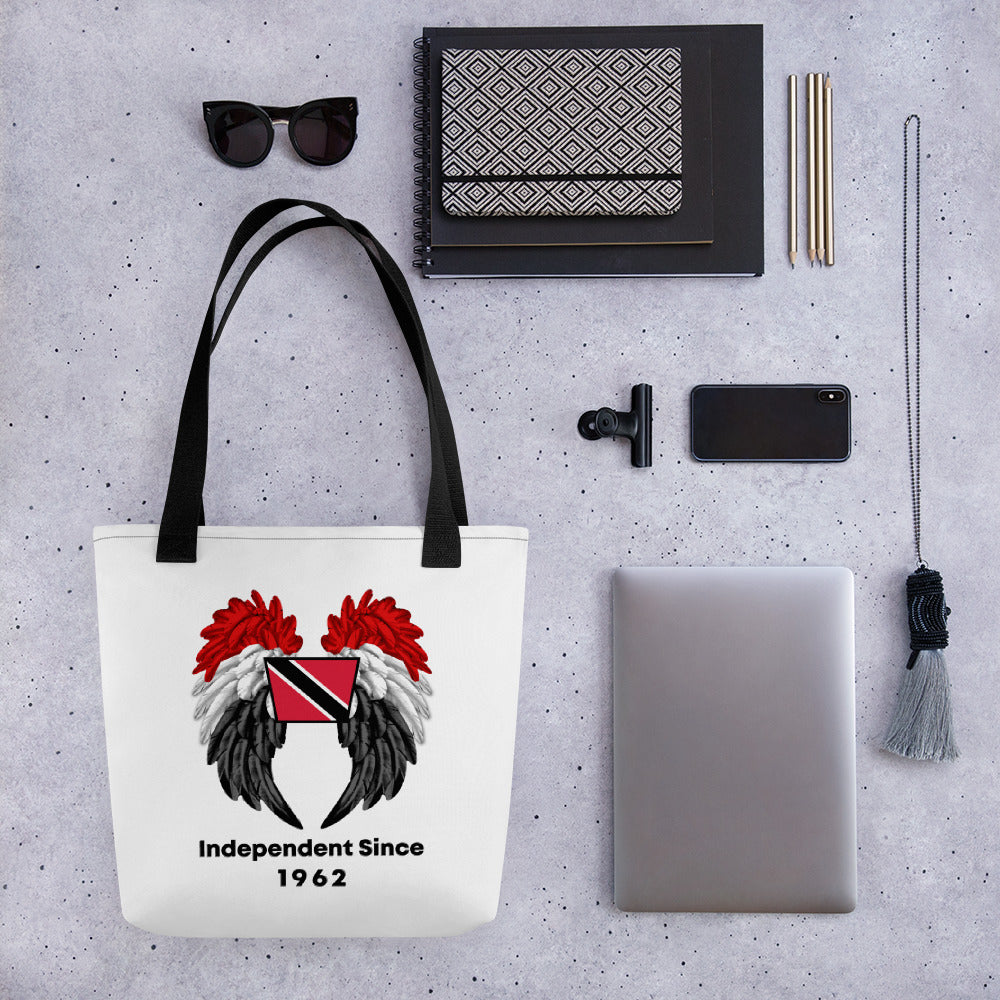 Trinidad Wings with Flag Tote bag