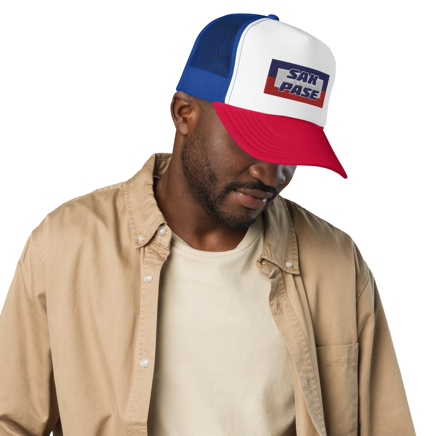 Haitian Sak Pase trucker hat