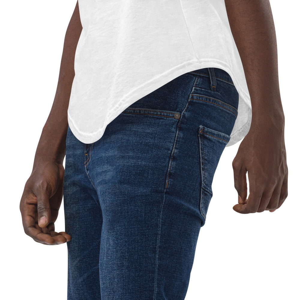 Trinidad Flag Caribbean Wings Men's Curved Hem T-Shirt