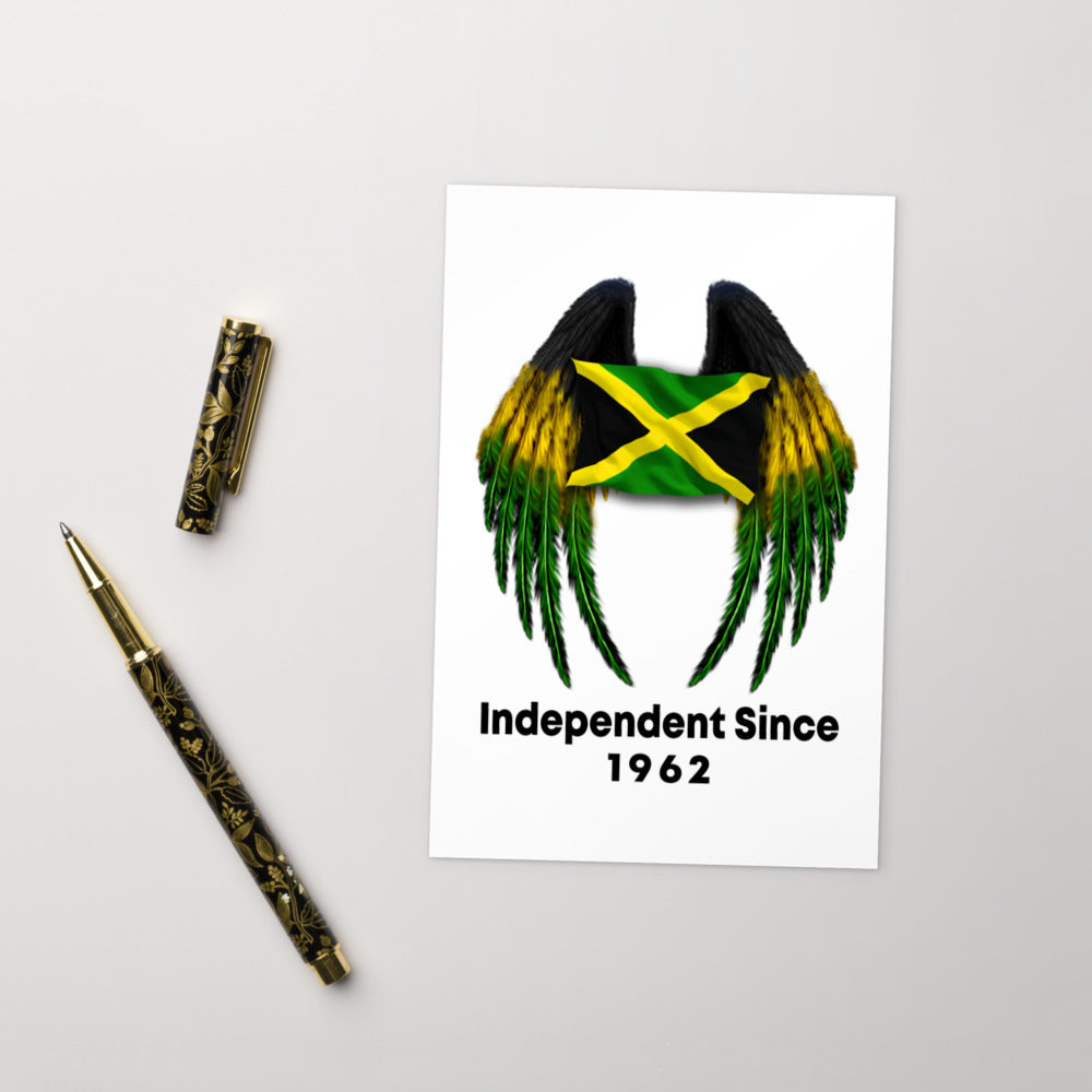 Jamaican Flag Postcard