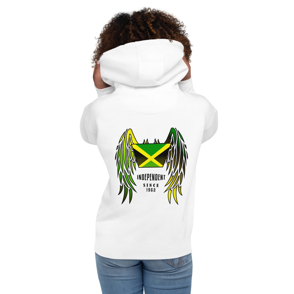 Jamaican Heritage Vintage Unisex Hoodie Print on back
