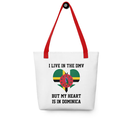 Dominica DMV Heart Tote bag