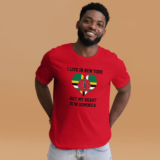 Domonica Heart in New York Unisex t-shirt