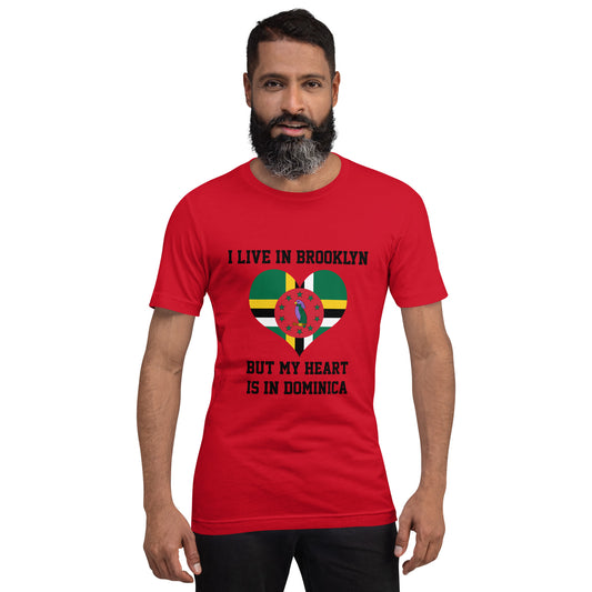 Dominica is my Heart Unisex t-shirt