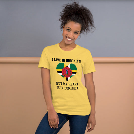 Dominica Heart is Home Tshirt Unisex t-shirt