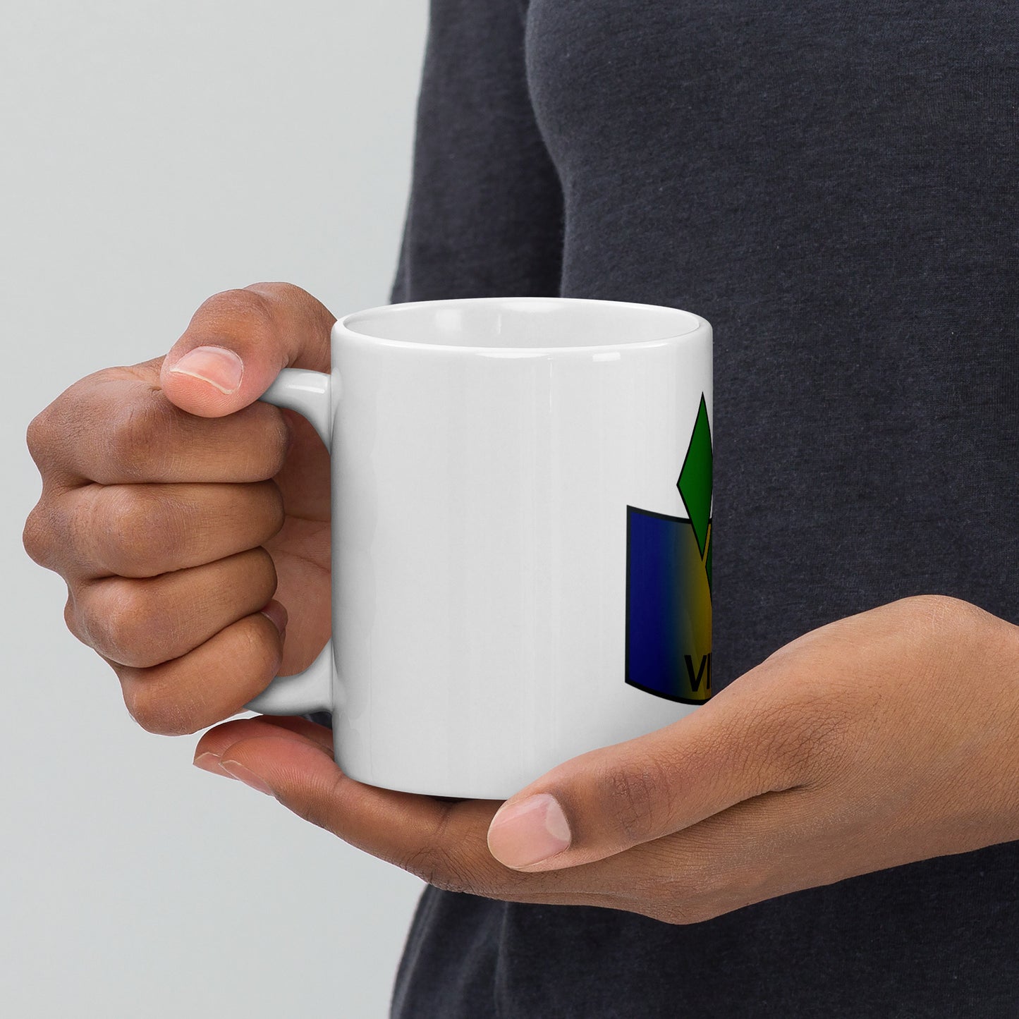 St Vincent White glossy mug