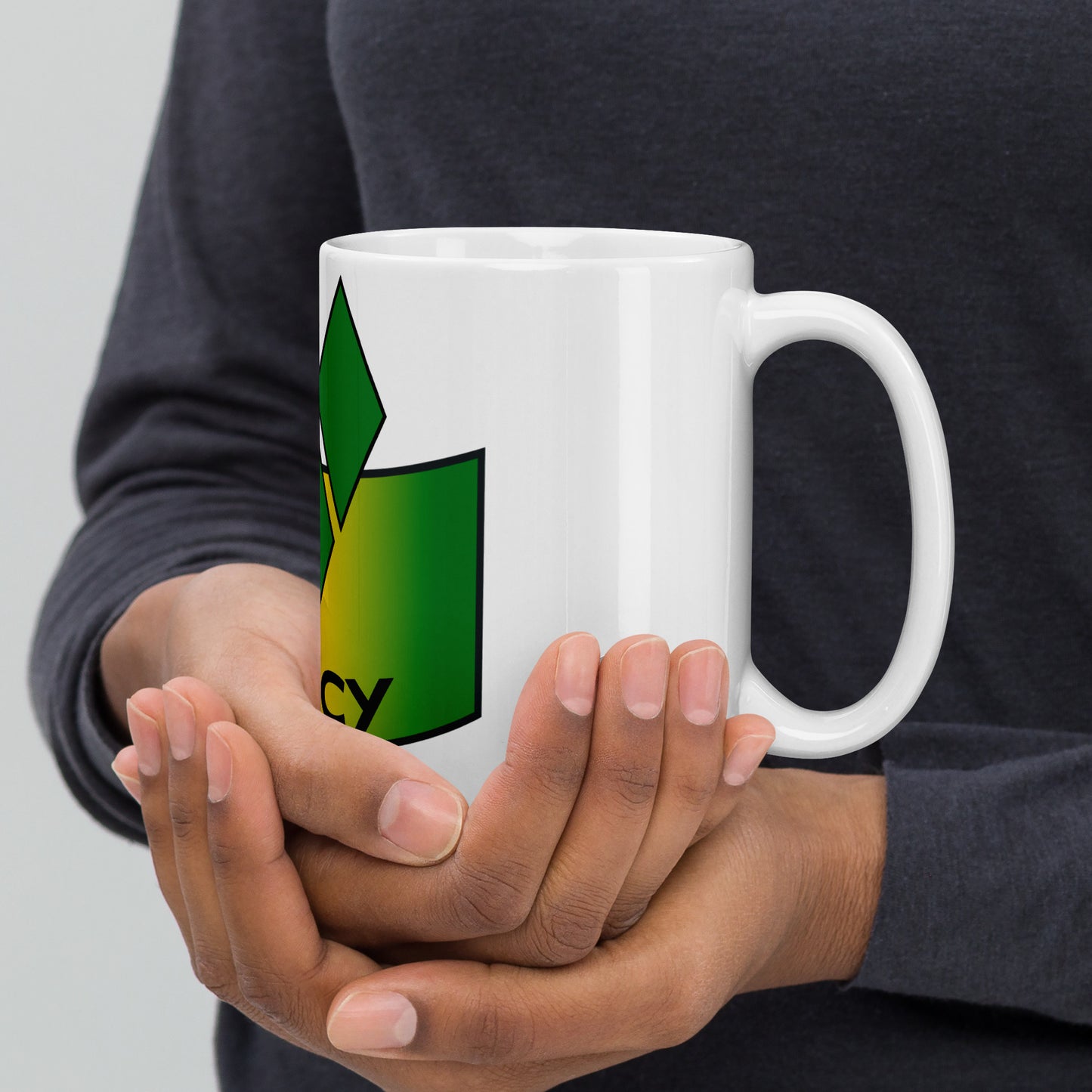 St Vincent White glossy mug
