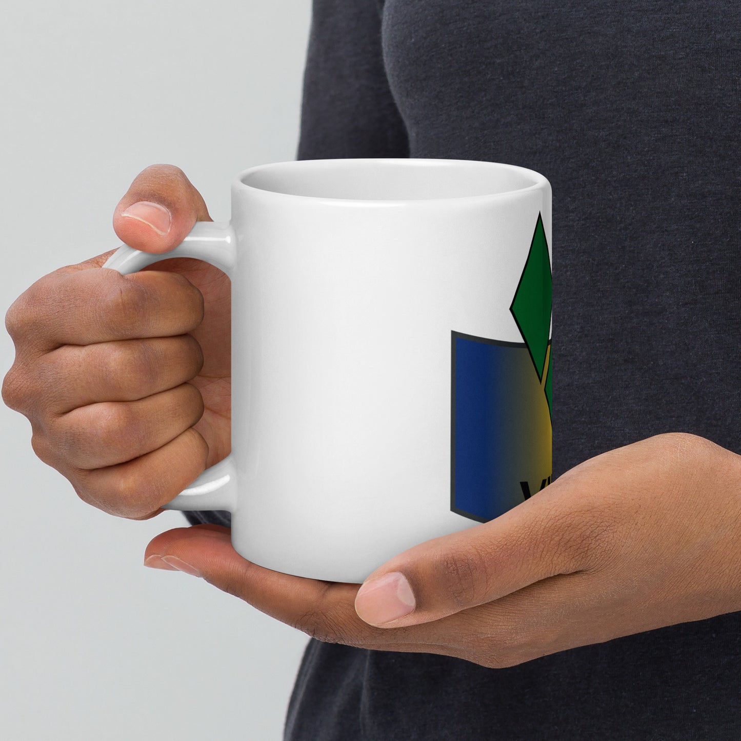 St Vincent White glossy mug