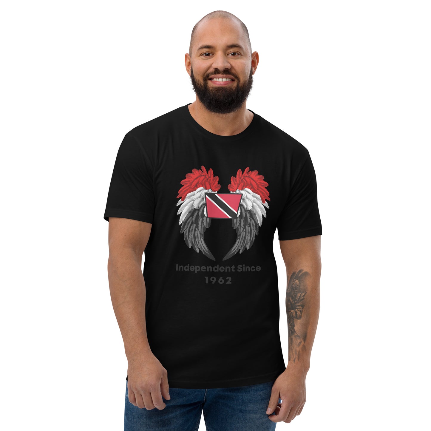 Trinidad Flag Wings Short Sleeve T-shirt