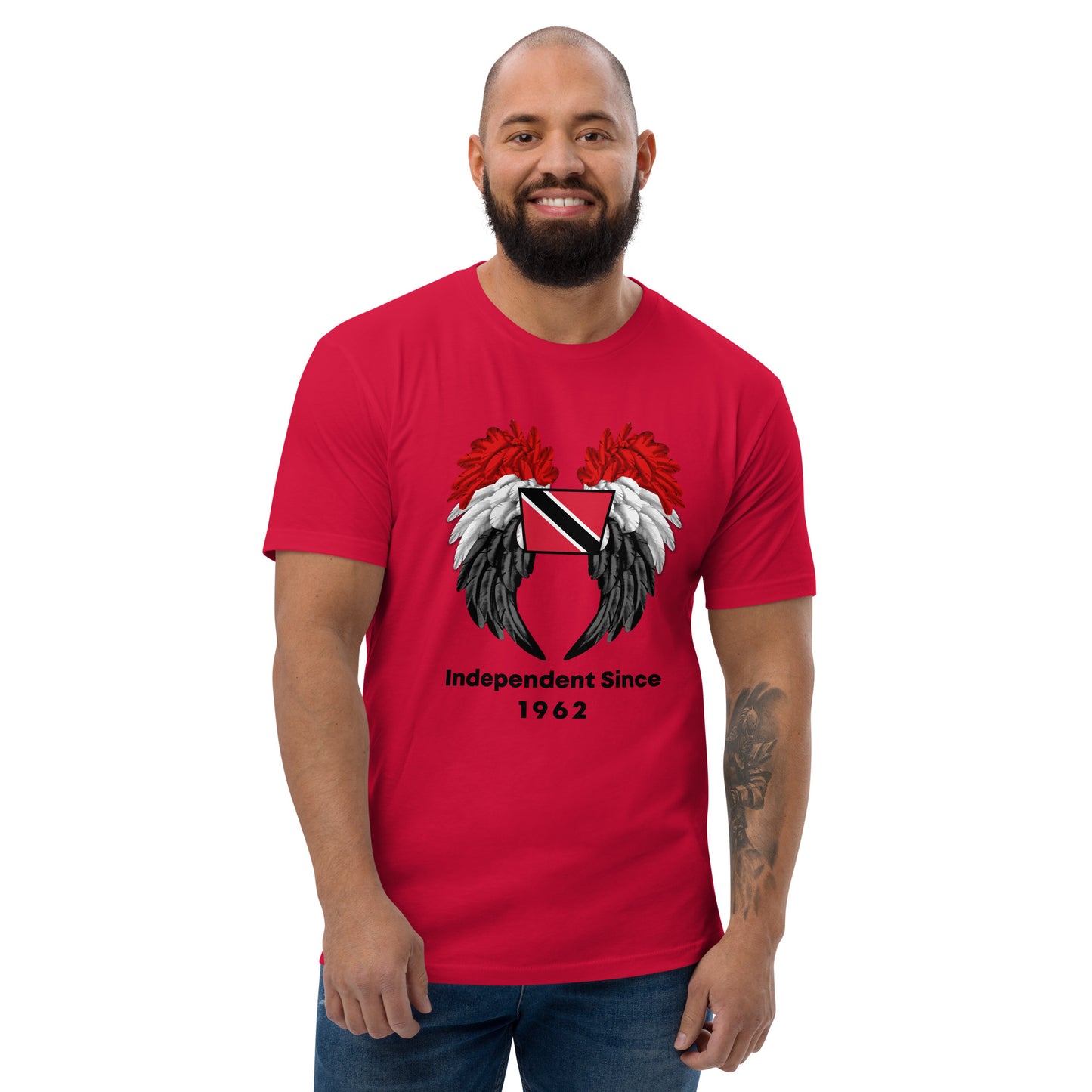 Trinidad Flag Wings Short Sleeve T-shirt