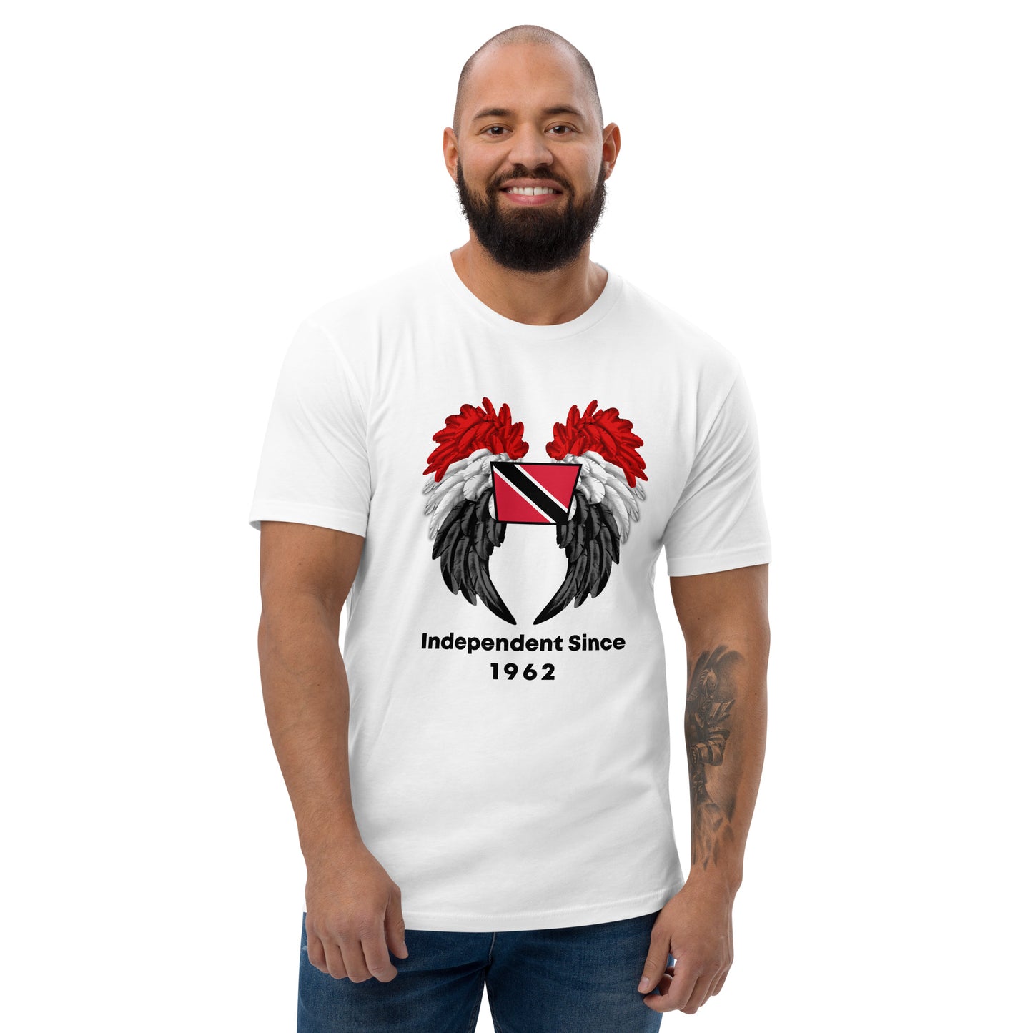 Trinidad Flag Wings Short Sleeve T-shirt