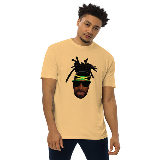 Jamaican Dred Men’s headband premium heavyweight tee