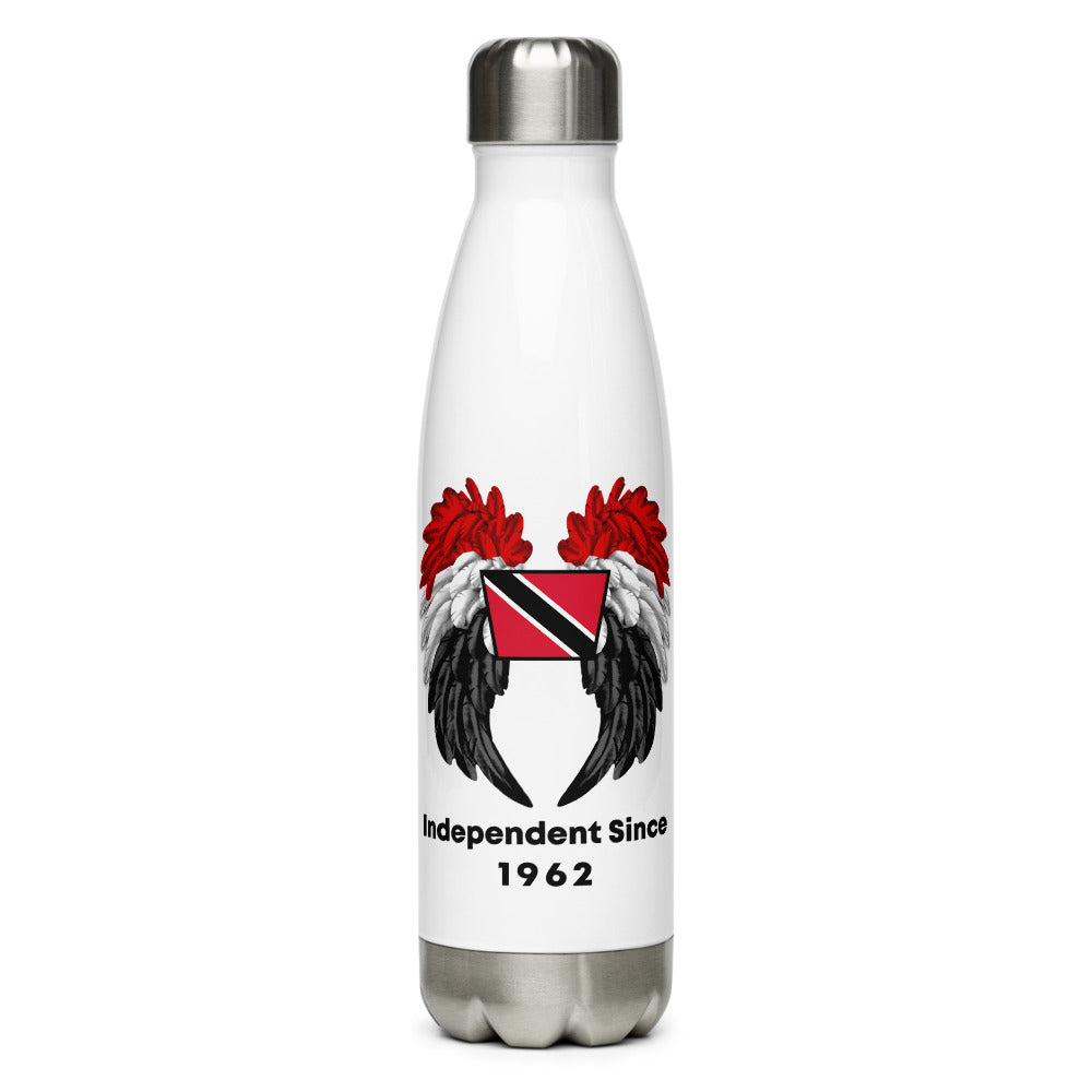 Trinidad Flag with Wings Stainless Steel Water Bottle