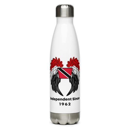 Trinidad Flag with Wings Stainless Steel Water Bottle