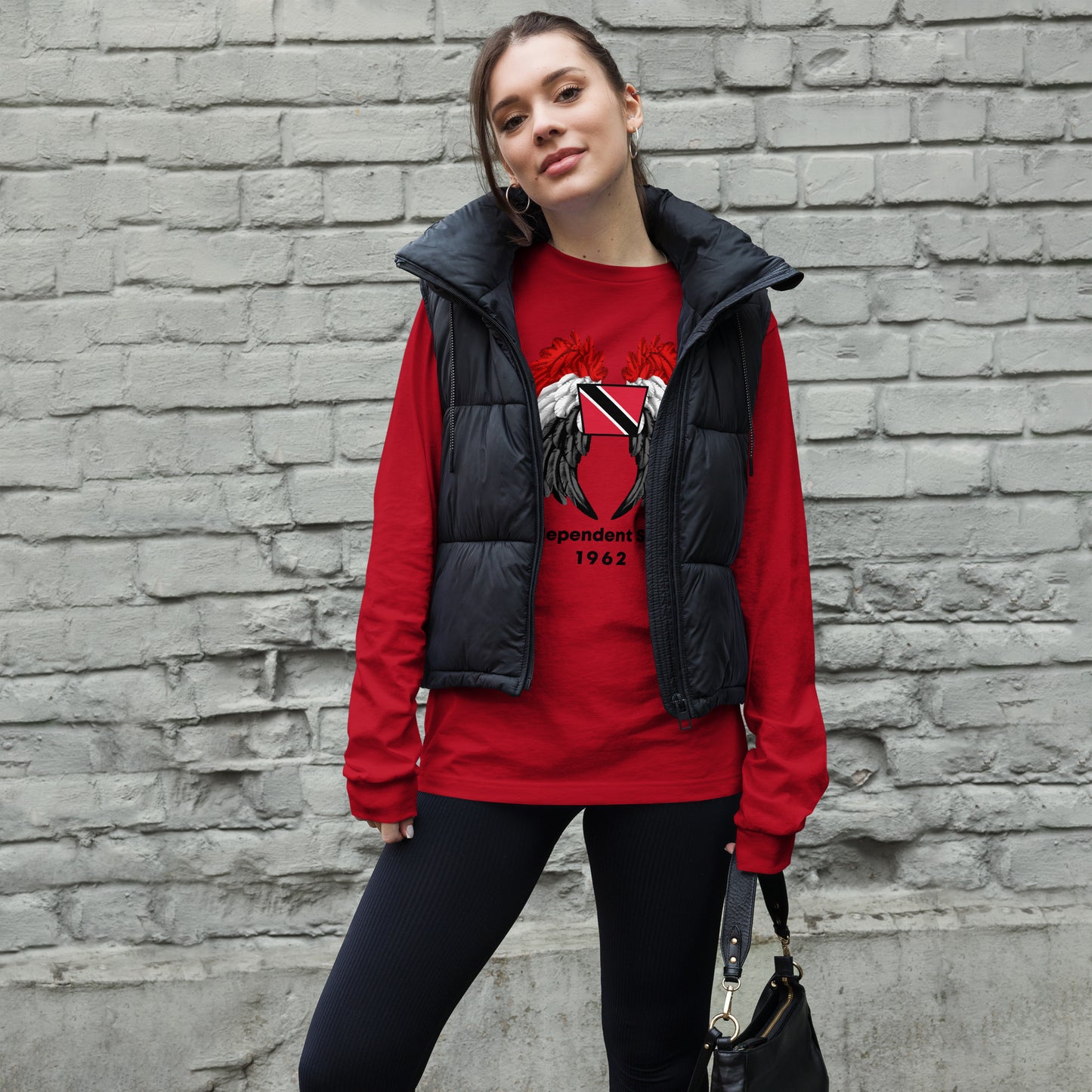 Trinidad Flag Long Sleeve Tee - Unisex