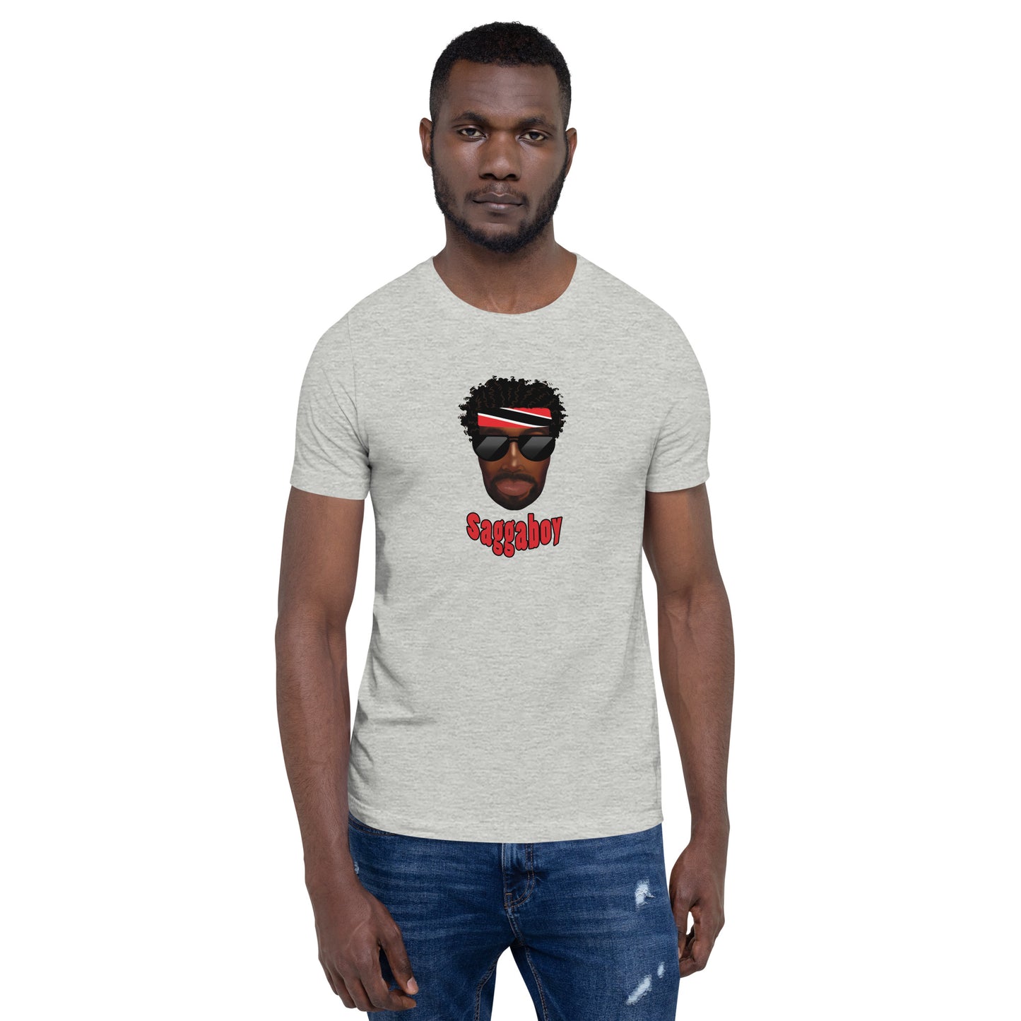 Trini Man Curly Hair Unisex t-shirt