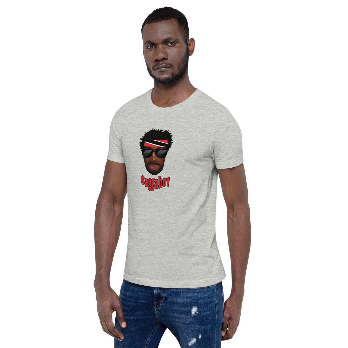 Trini Man Curly Hair Unisex t-shirt