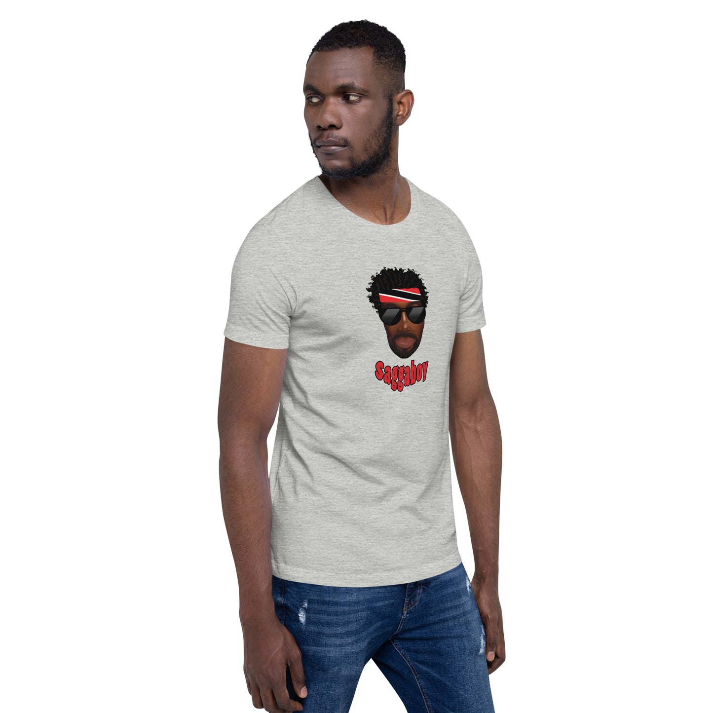Trini Man Curly Hair Unisex t-shirt