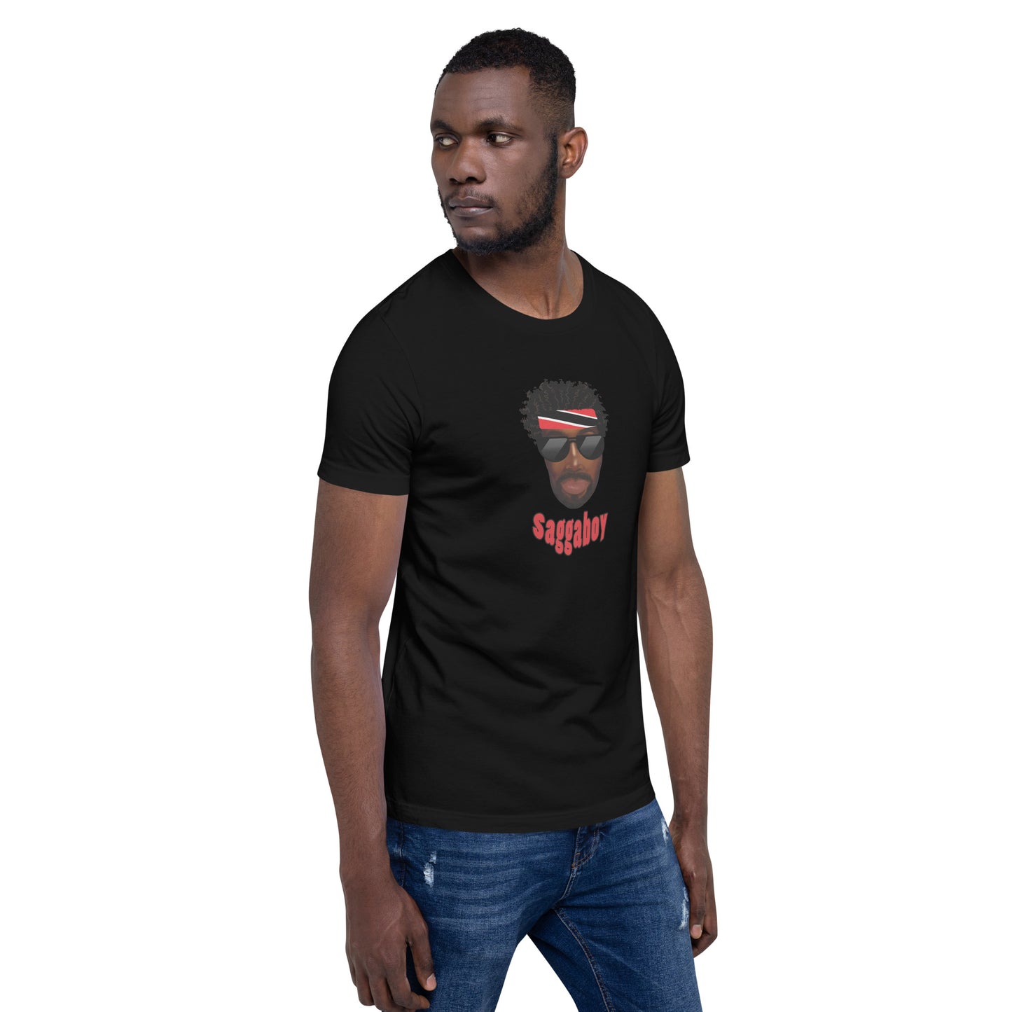 Trini Man Curly Hair Unisex t-shirt