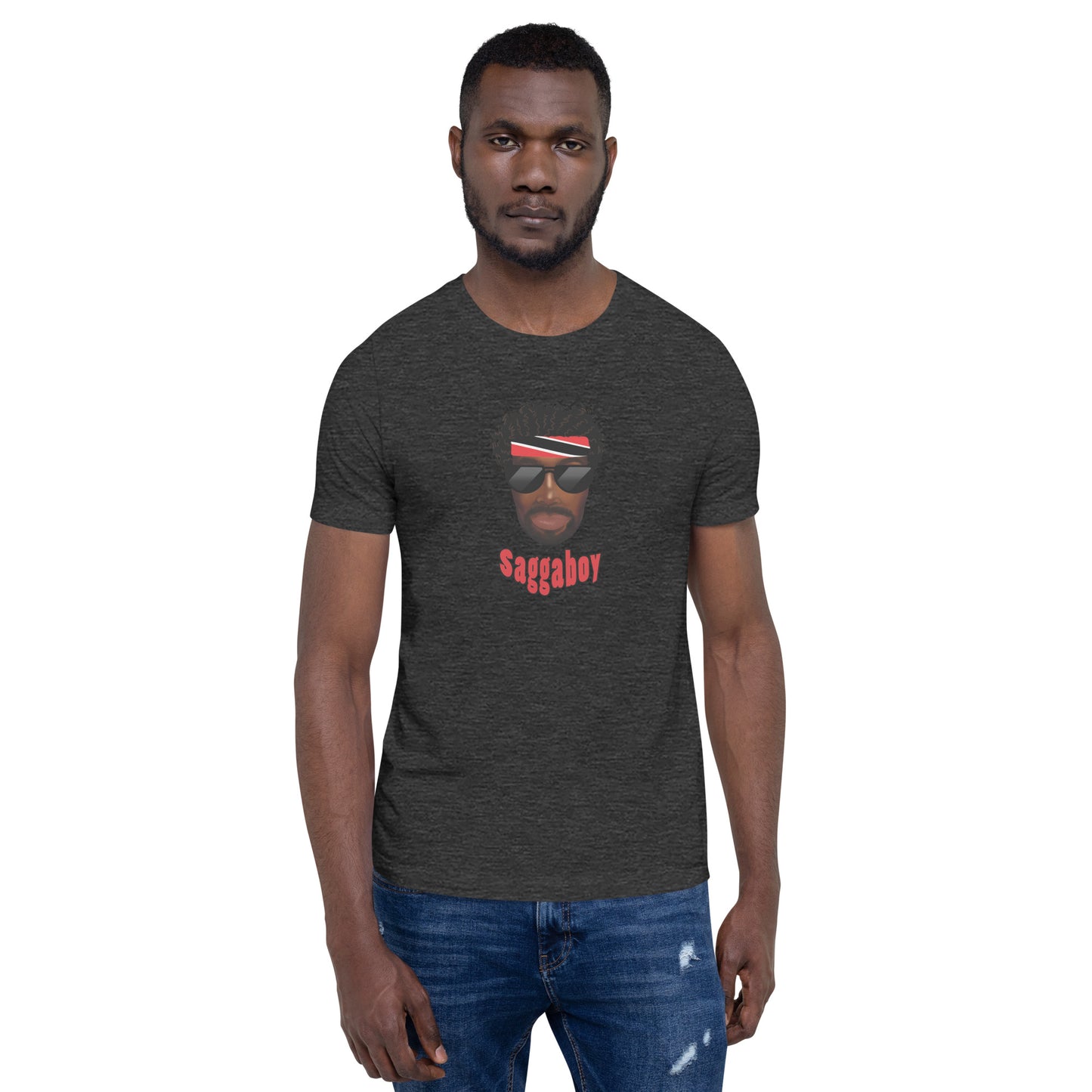 Trini Man Curly Hair Unisex t-shirt