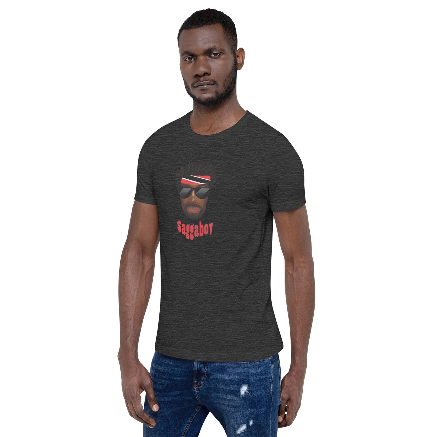 Trini Man Curly Hair Unisex t-shirt