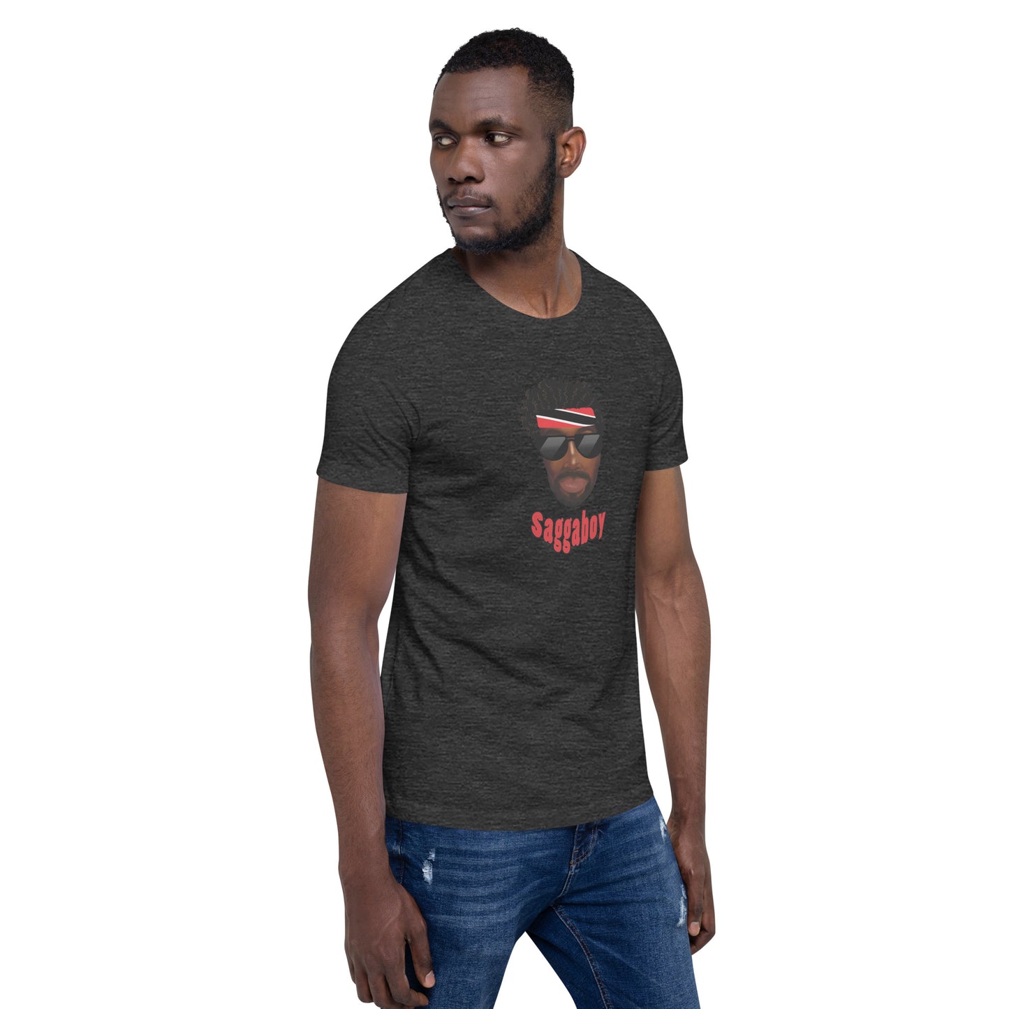Trini Man Curly Hair Unisex t-shirt
