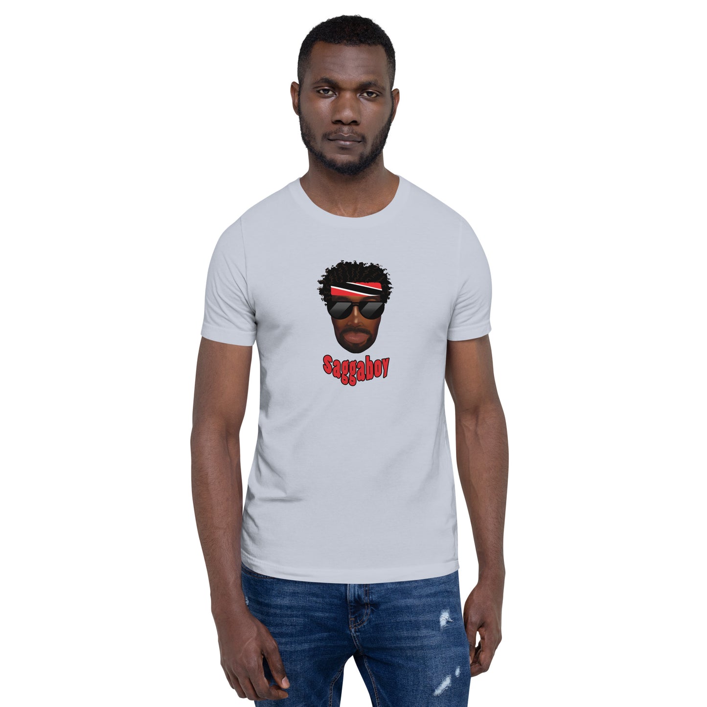 Trini Man Curly Hair Unisex t-shirt