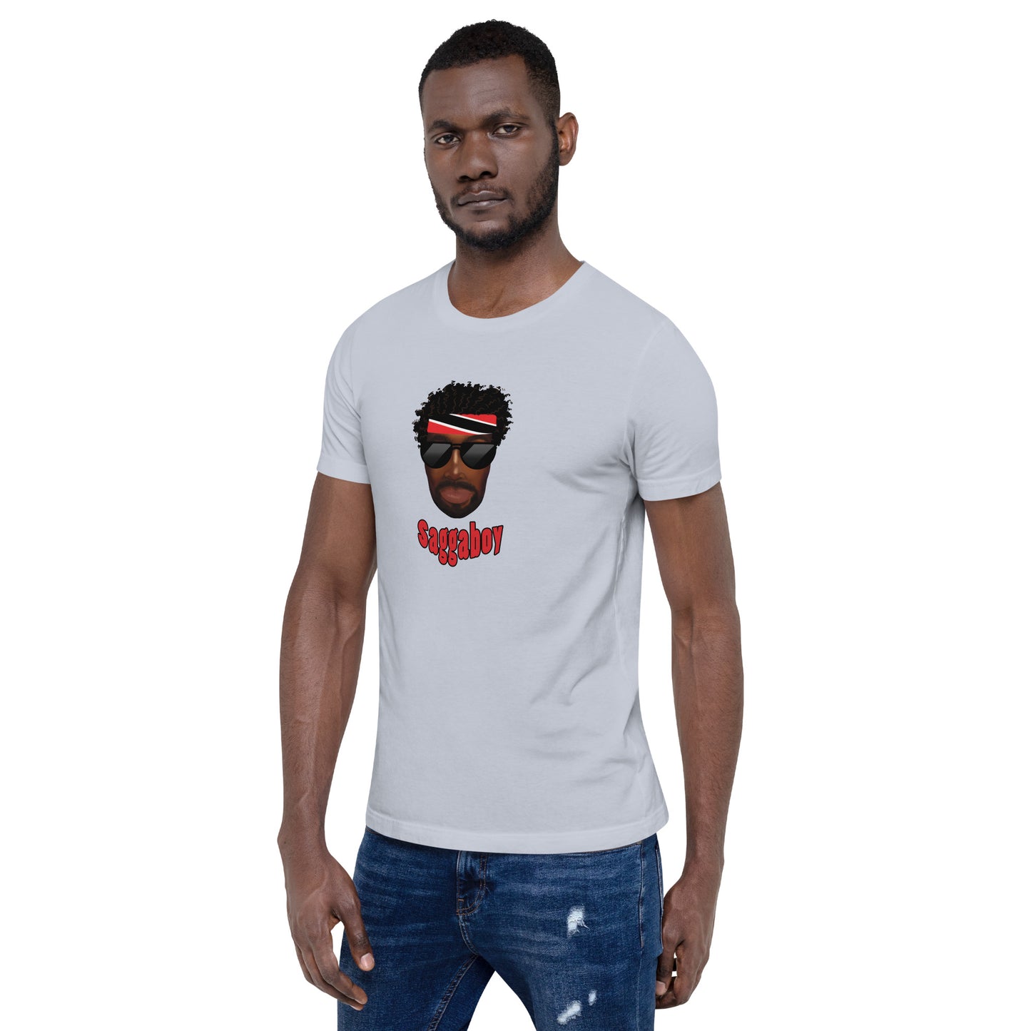 Trini Man Curly Hair Unisex t-shirt