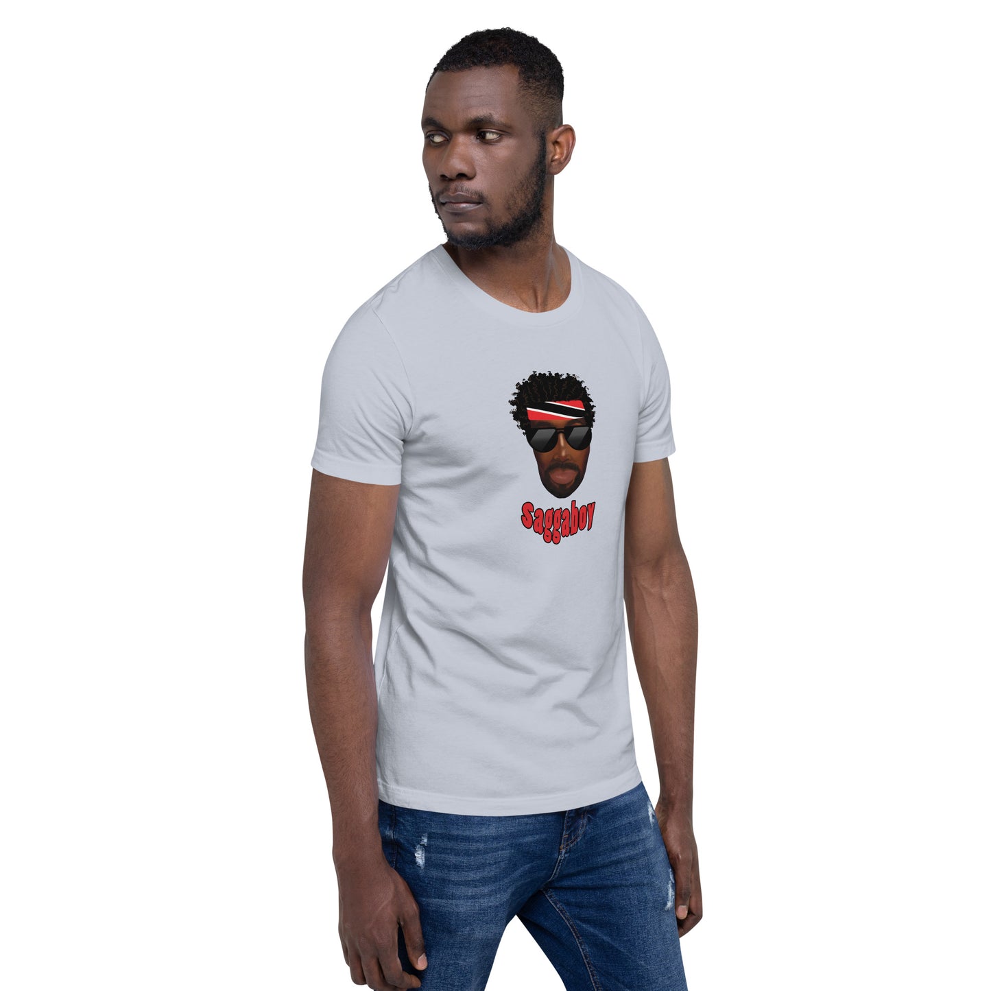 Trini Man Curly Hair Unisex t-shirt