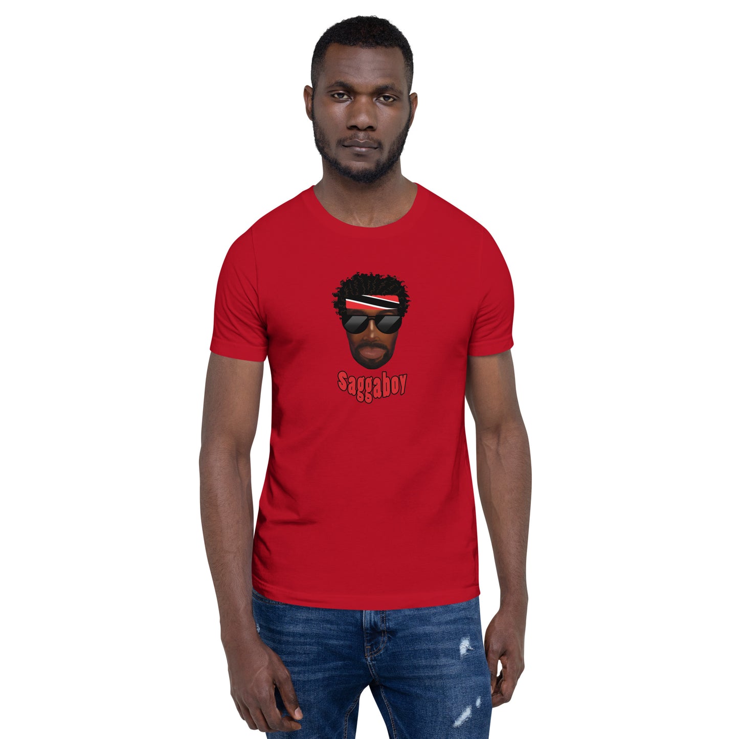Trini Man Curly Hair Unisex t-shirt