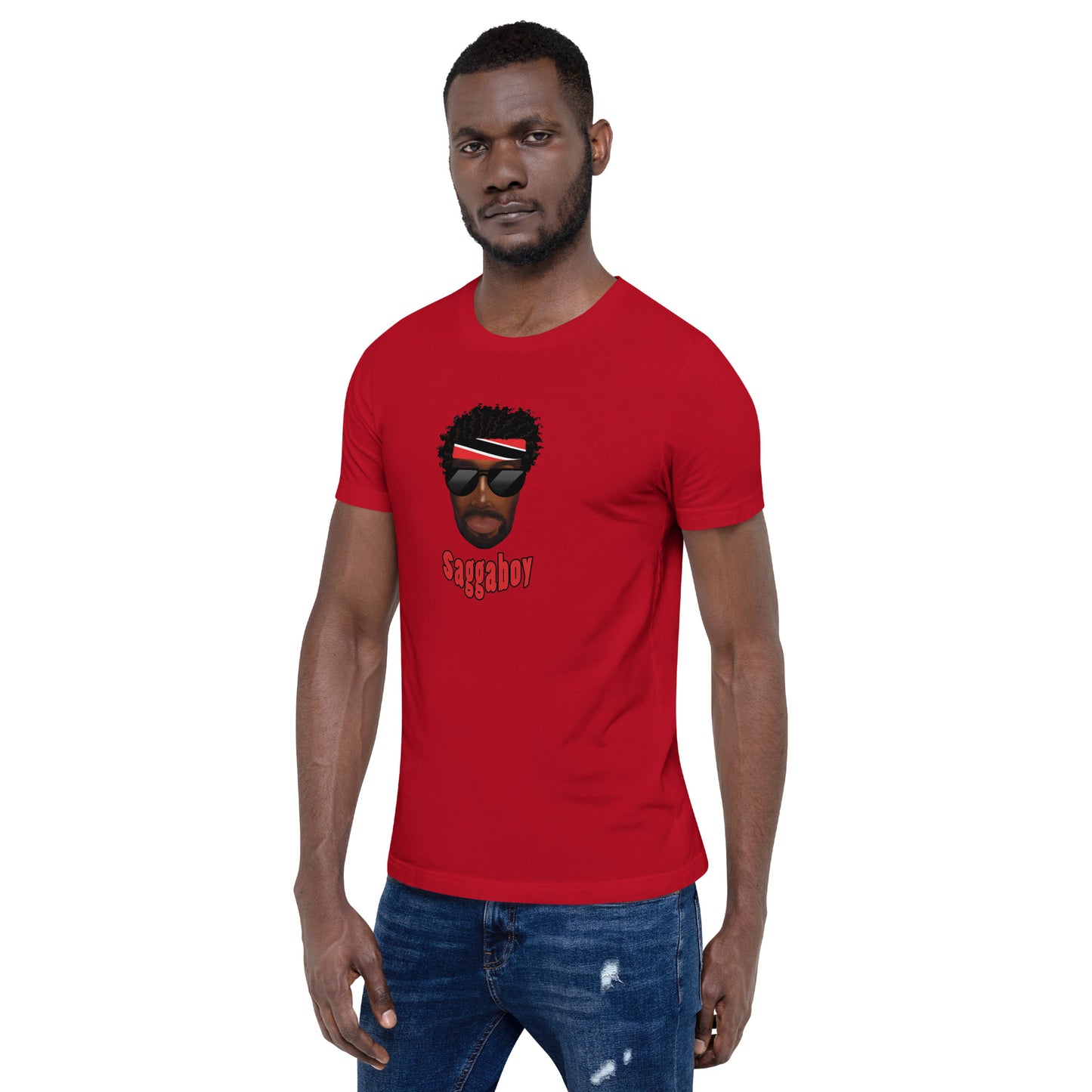 Trini Man Curly Hair Unisex t-shirt