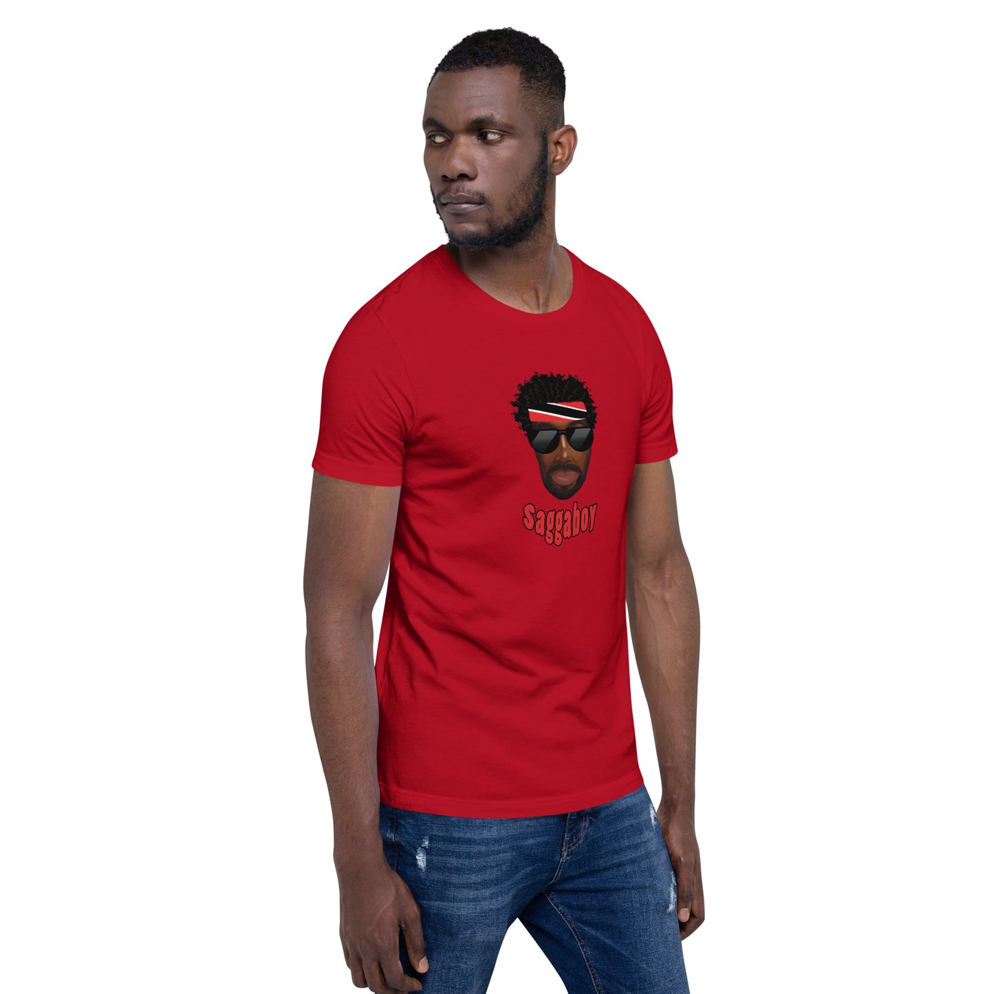 Trini Man Curly Hair Unisex t-shirt