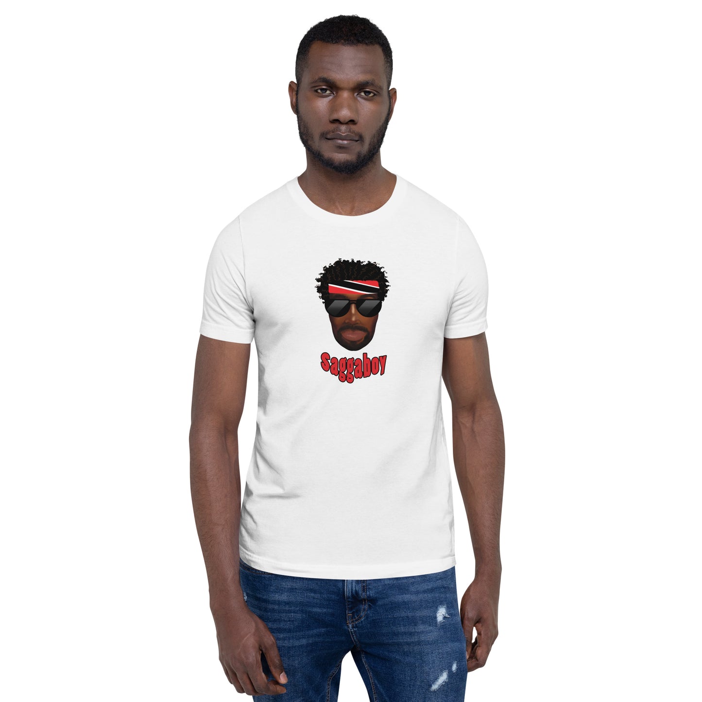 Trini Man Curly Hair Unisex t-shirt