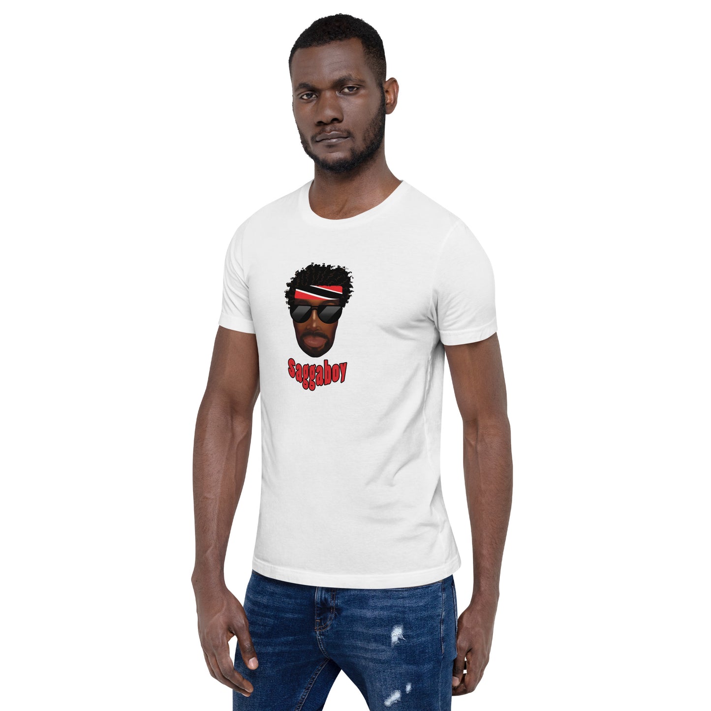 Trini Man Curly Hair Unisex t-shirt