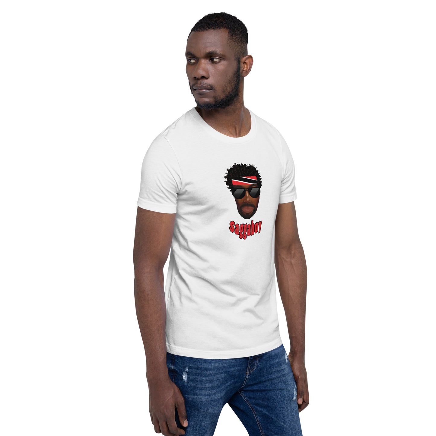 Trini Man Curly Hair Unisex t-shirt