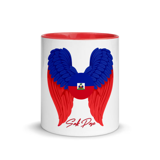 Haitian Flag Mug with Color Inside