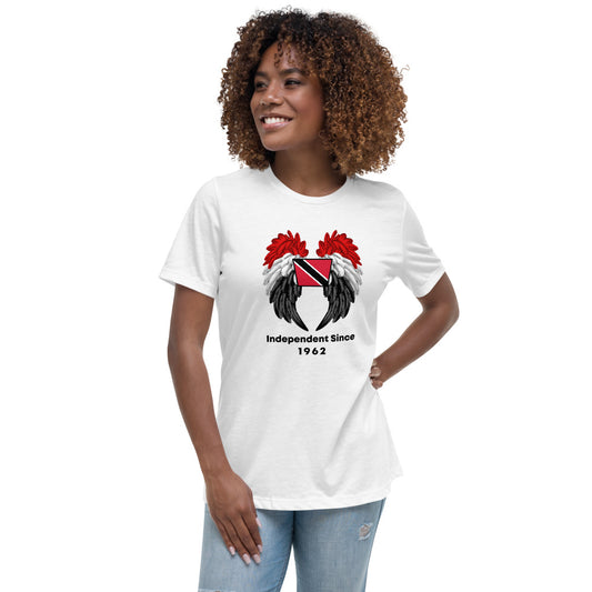 Trinidad Flag with Wings Women's Relaxed T-Shirt
